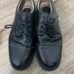 Men's Black Leather Dress Shoes